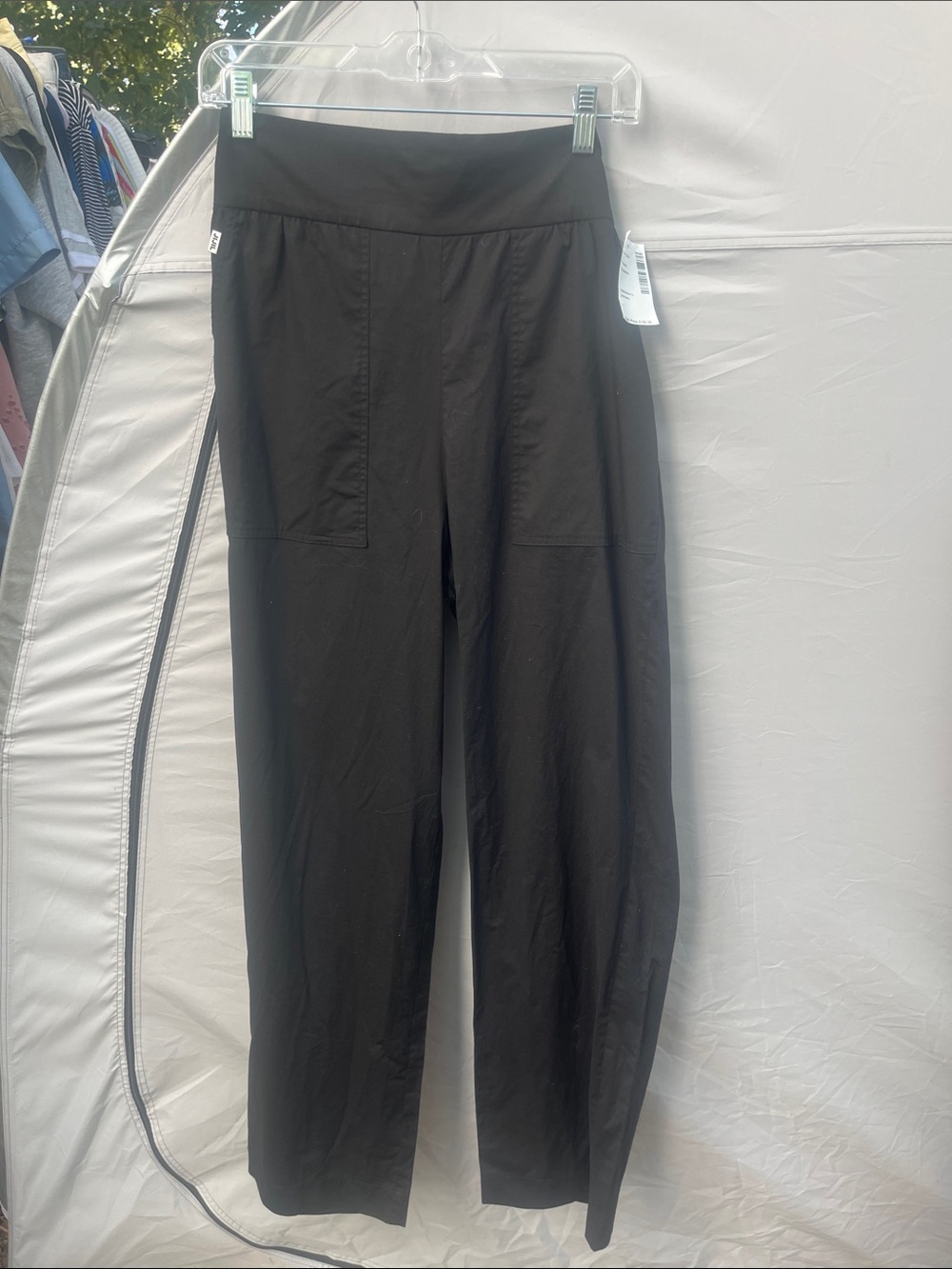 Jijil Black palazzo  with Front Patch Pockets. Italian designer
